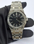 Aidemars Puguet Royale Oak Silver Black Dial Watch
