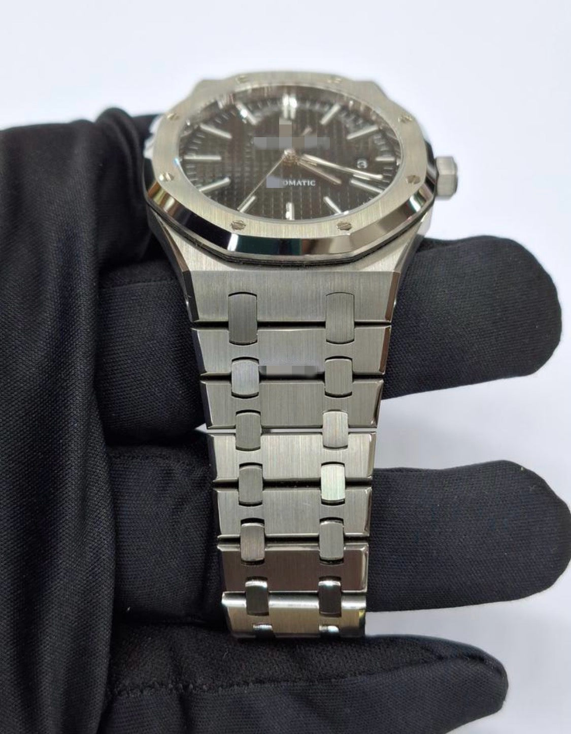 Aidemars Puguet Royale Oak Silver Black Dial Watch