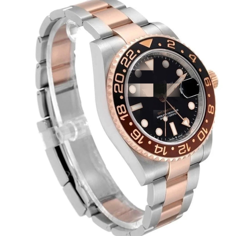 Polex Rootbeer GMT Master 2 Two Tone Öyster Armband Watch