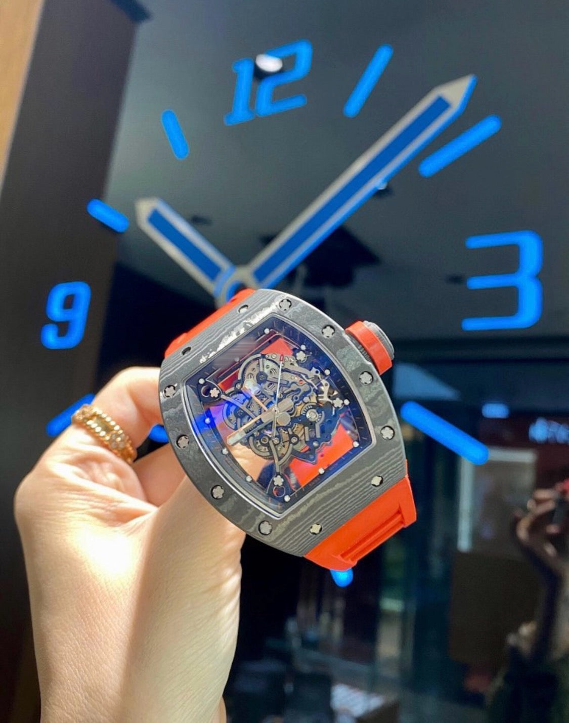 Richard Mille RM-055 Red and Black Watch