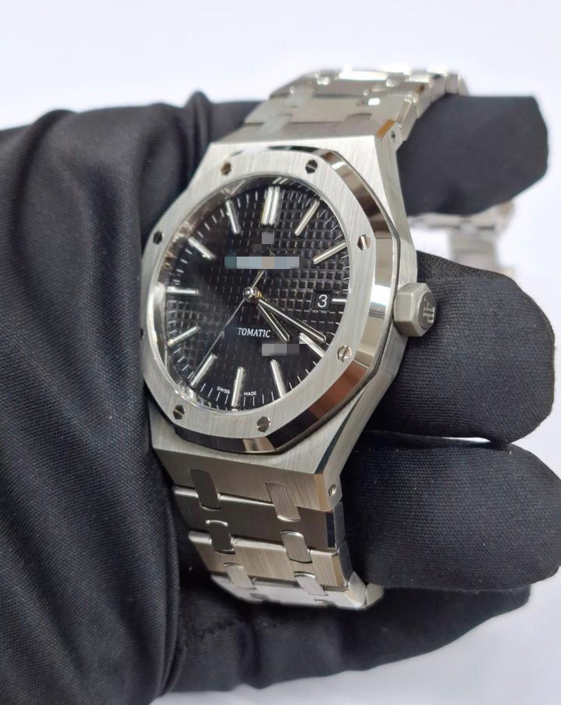 Aidemars Puguet Royale Oak Silver Black Dial Watch
